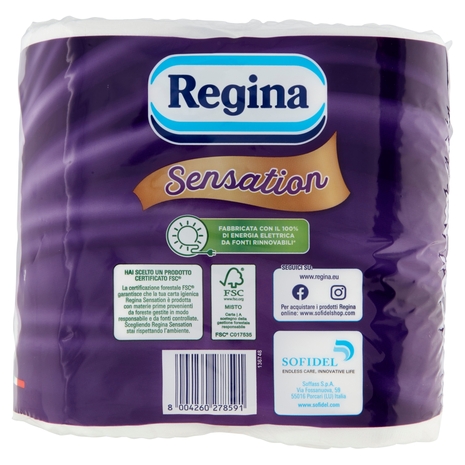 Regina Sensation carta igienica 12 rotoli